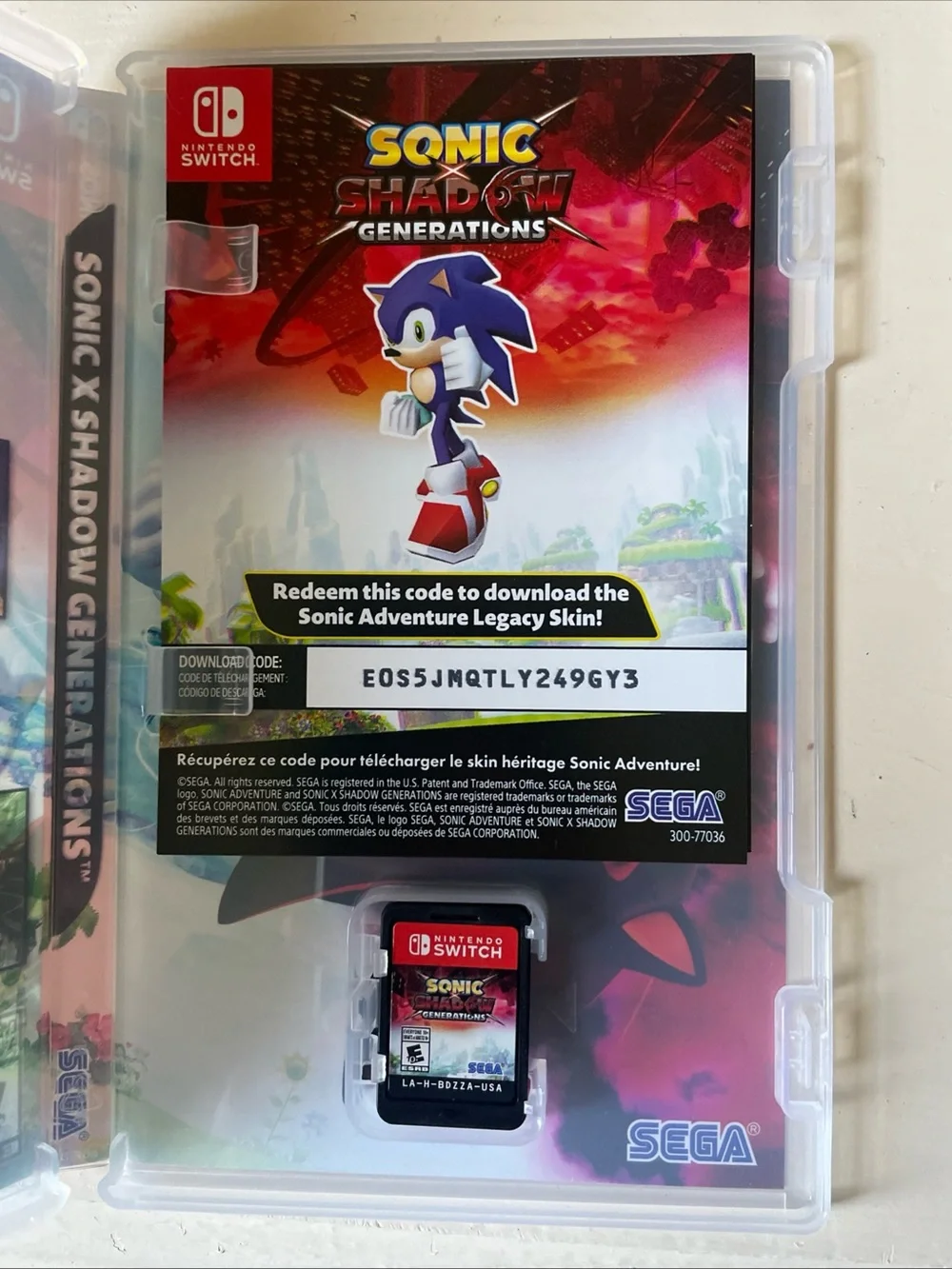 Sonic x Shadow Generations Day One Edition - Nintendo Switch (Red, Black)